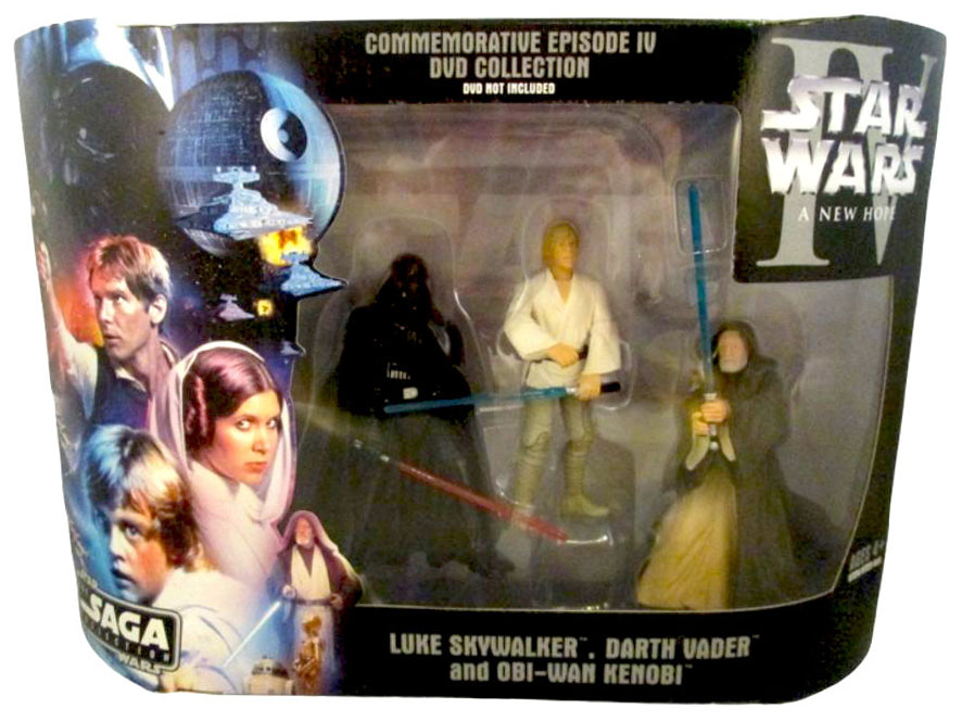 Star Wars Blu Ray Commemorative Figure Sets Episodes IV, V, VI