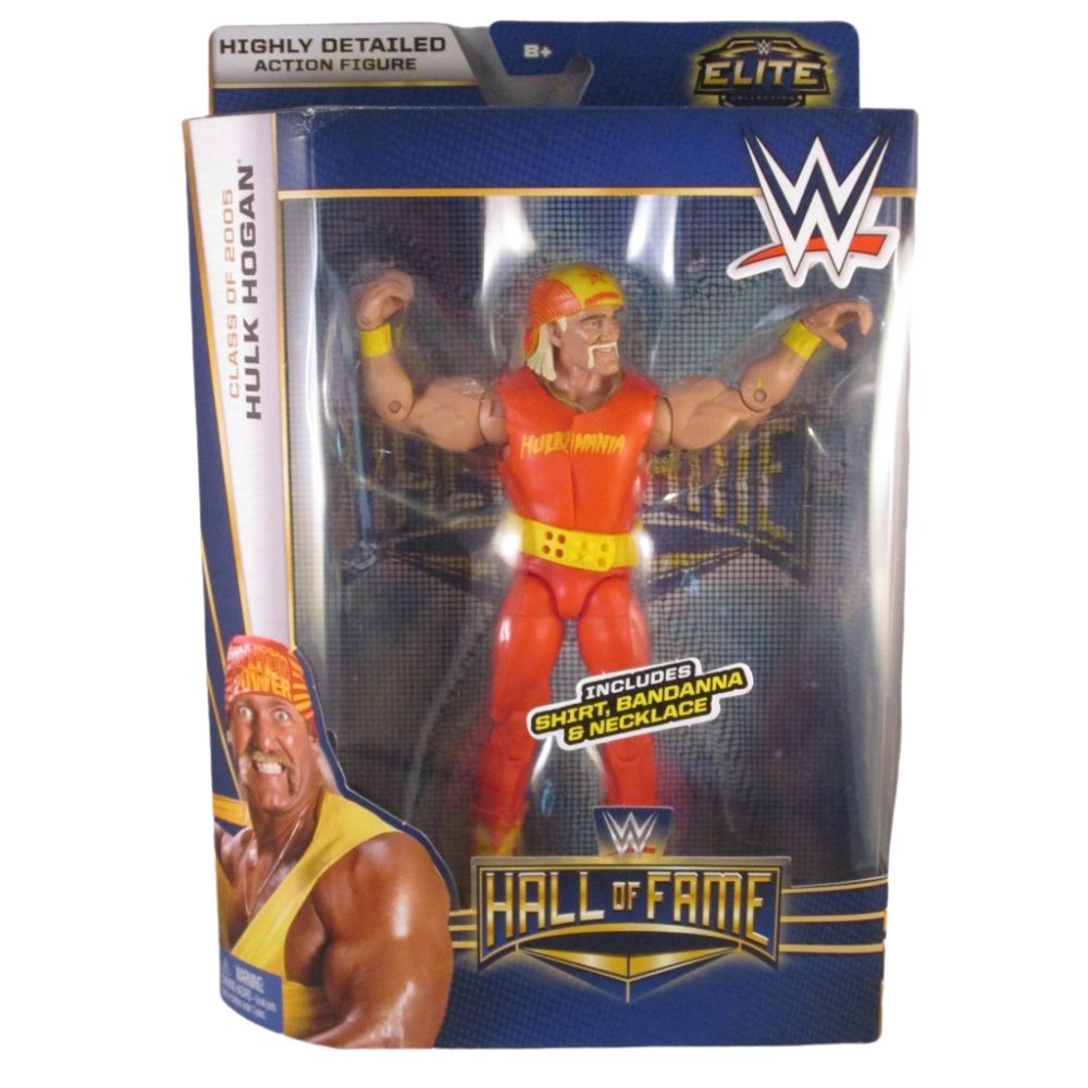 WWE Hall of Fame Elite Collection Hulk Hogan Figure Signed Class 0f 2005 for sale online 