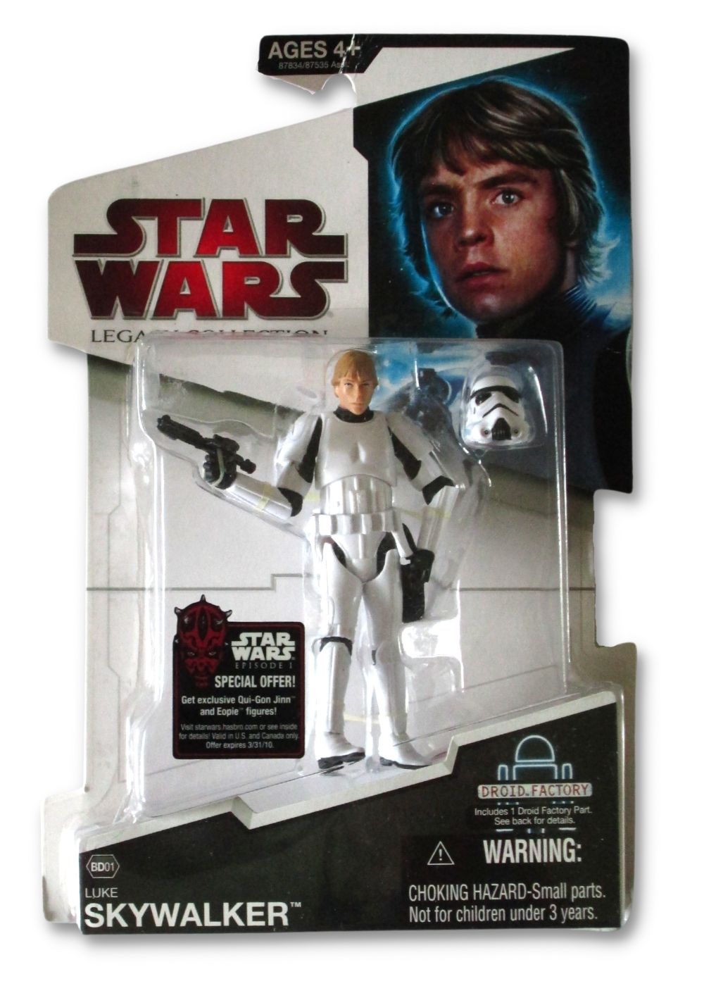Star Wars The Legacy Collection Luke (Stormtrooper) 3.75 Action Damaged Packaging – Doug's Box