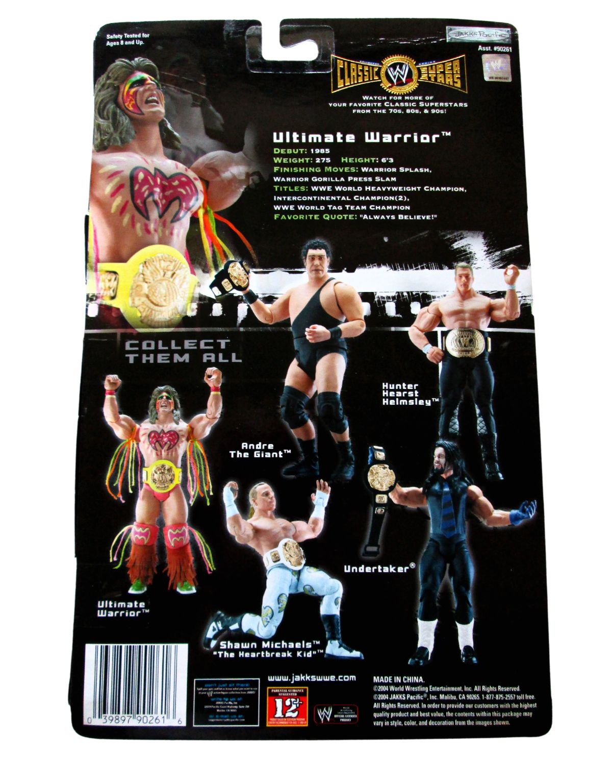 Ultimate Warrior WWE Classic Superstars 2004 New York Toy Fair 1 